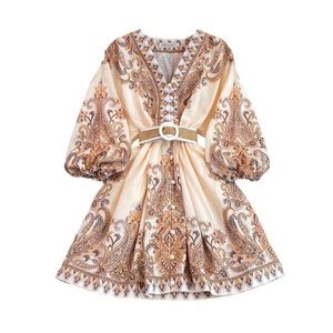 New Belted print dress